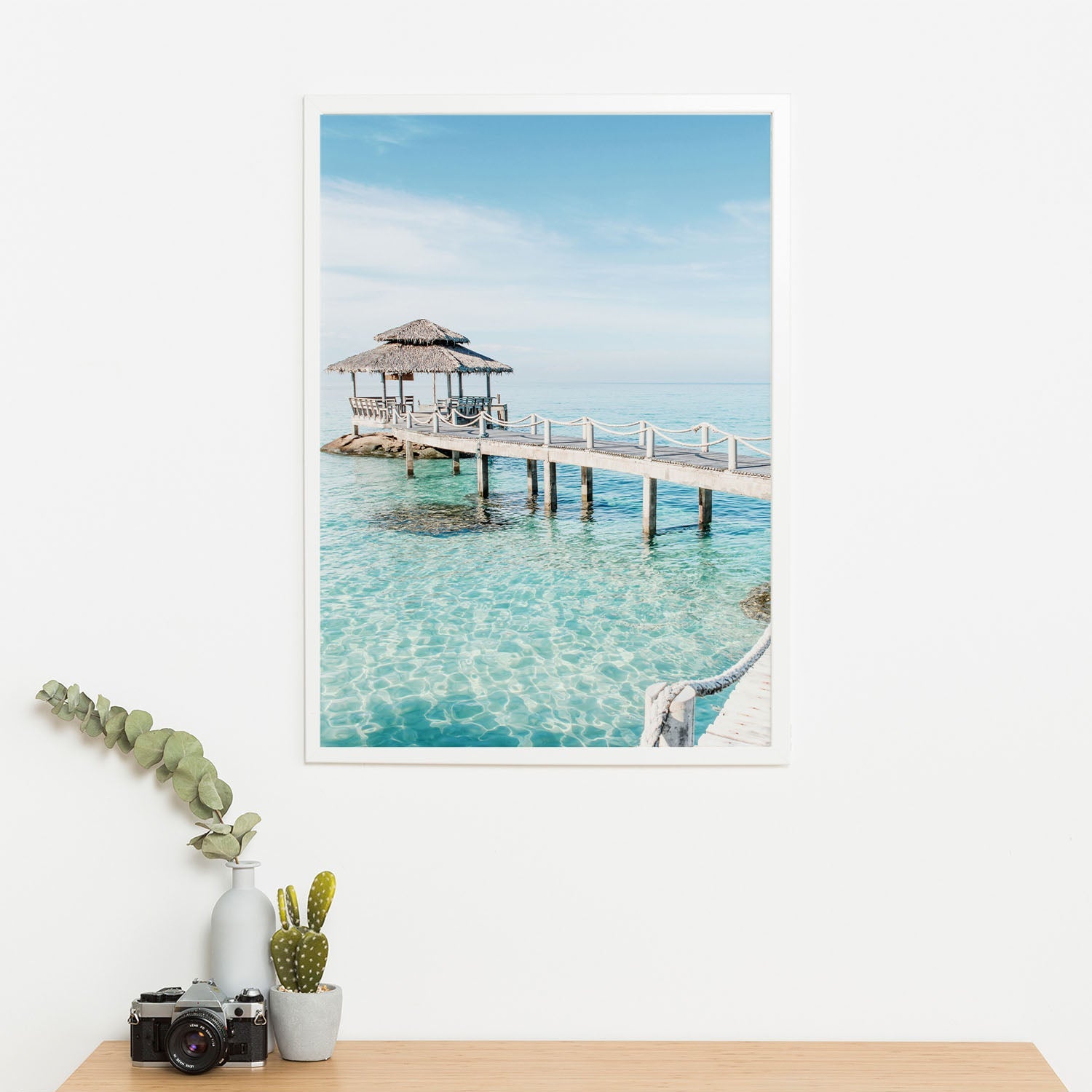 Wes Co Gallery Poster Idyllic Island Retreat 11 x 17" Home Goods - Nature  Art Print