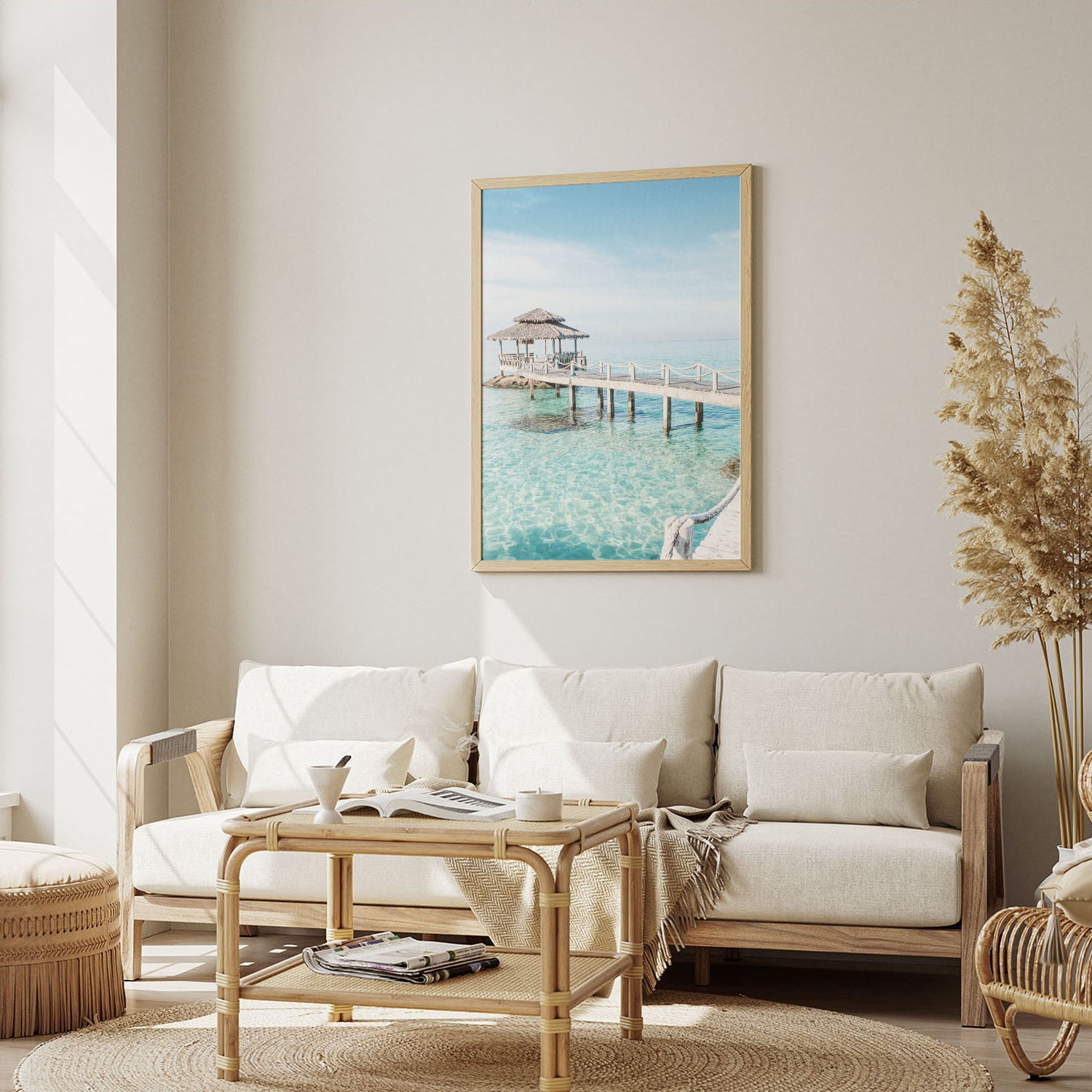 Wes Co Gallery Poster Idyllic Island Retreat 8 x 10" Home Goods - Nature  Art Print