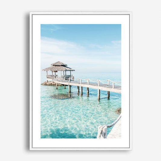 Wes Co Gallery Poster Idyllic Island Retreat 5 x 7" Home Goods - Nature  Art Print