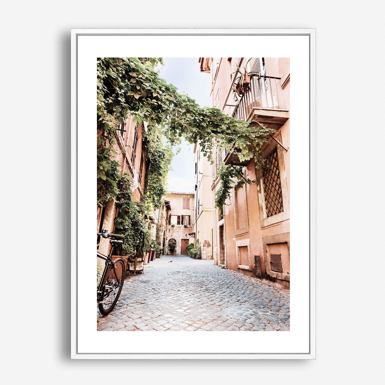 Wes Co Gallery Poster Charming Cobblestone Alley 5 x 7" Home Goods - Nature  Art Print