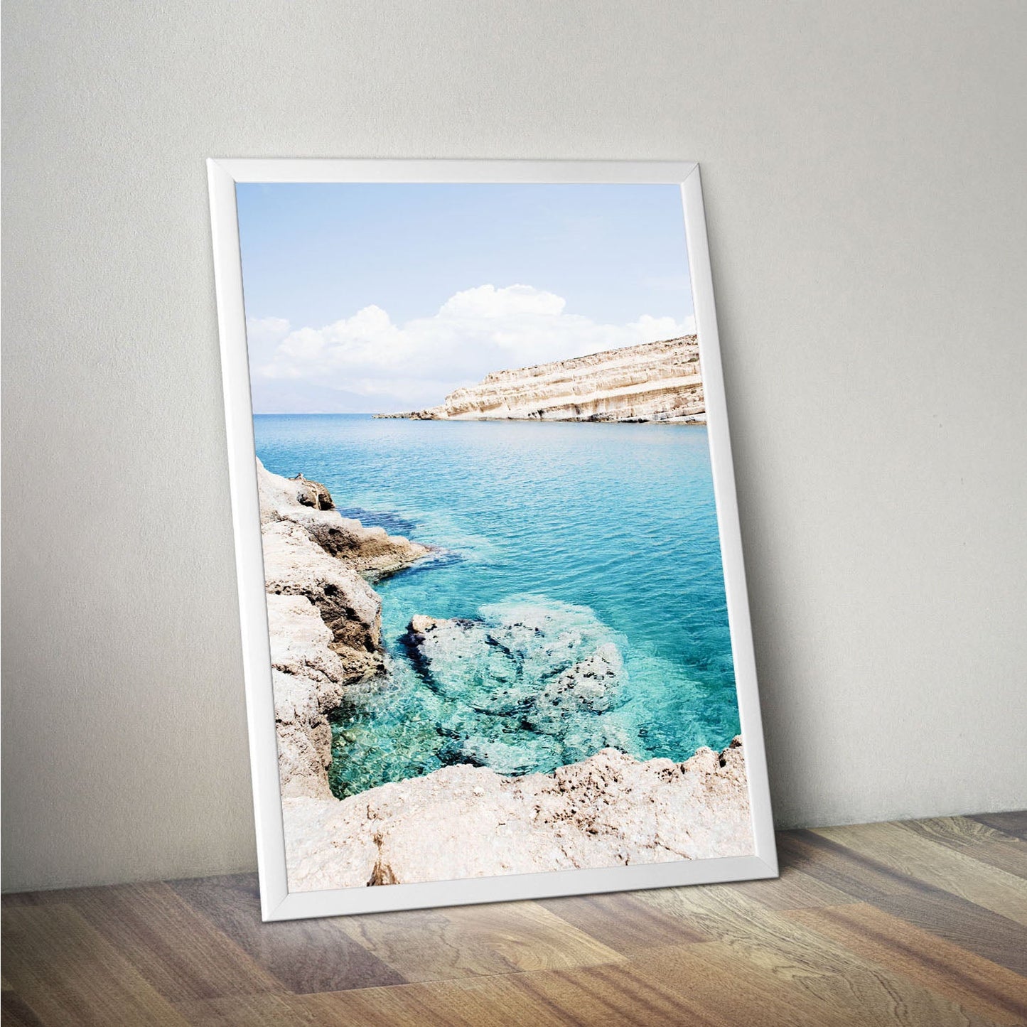 Wes Co Gallery Poster Tranquil Cliffside Waters 11 x 17" Home Goods - Nature  Art Print