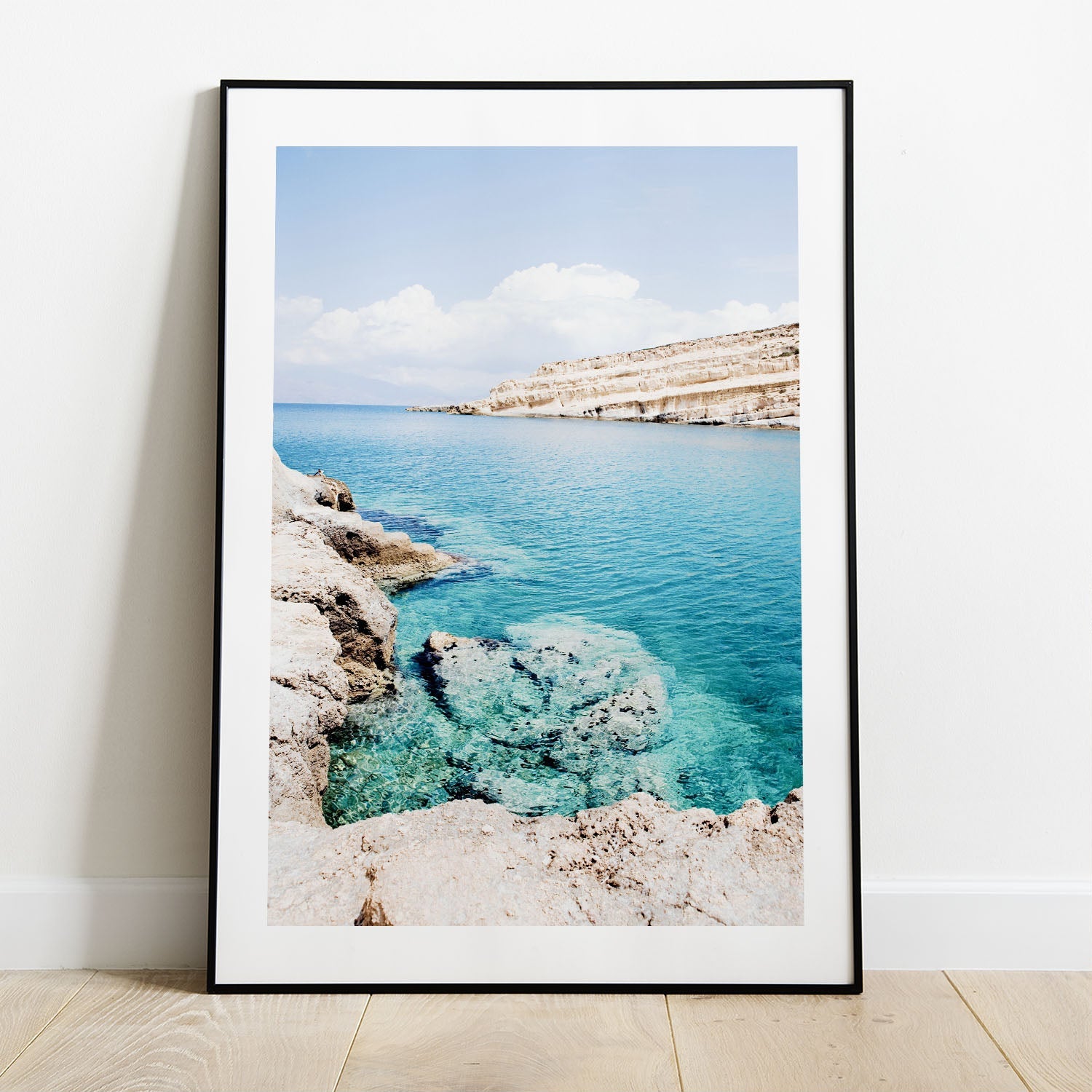 Wes Co Gallery Poster Tranquil Cliffside Waters 5 x 7" Home Goods - Nature  Art Print