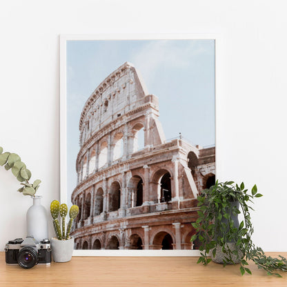 Wes Co Gallery Poster Ancient Roman Colosseum 11 x 17" Home Goods - Nature  Art Print