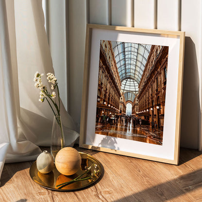 Wes Co Gallery Poster Galleria Vittorio Emanuele II 5 x 7" Home Goods - Nature  Art Print