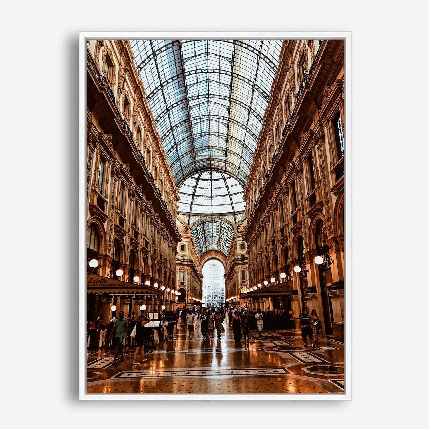 Wes Co Gallery Poster Galleria Vittorio Emanuele II 8 x 10" Home Goods - Nature  Art Print