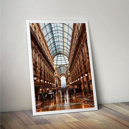 Wes Co Gallery Poster Galleria Vittorio Emanuele II 11 x 17" Home Goods - Nature  Art Print