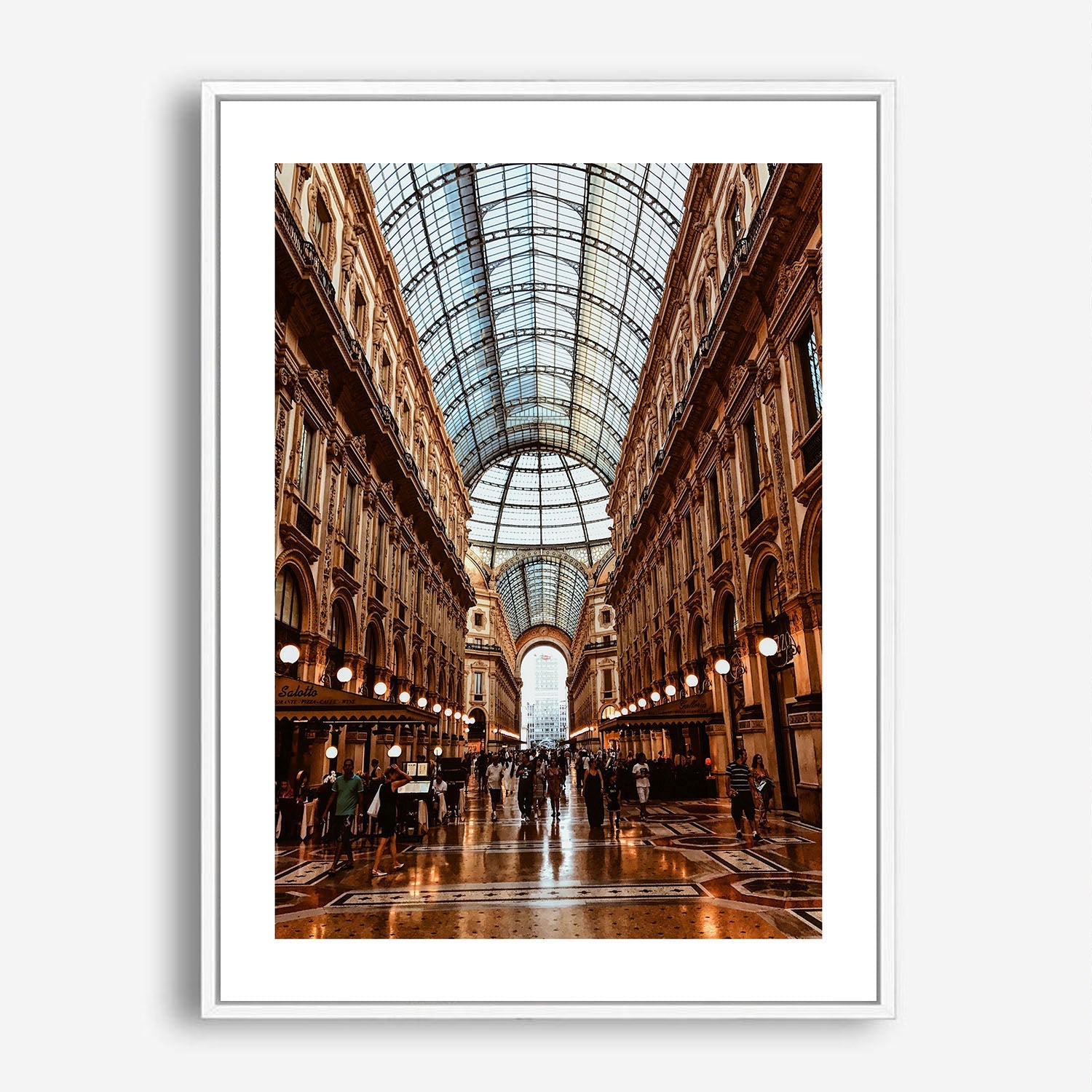 Wes Co Gallery Poster Galleria Vittorio Emanuele II 5 x 7" Home Goods - Nature  Art Print