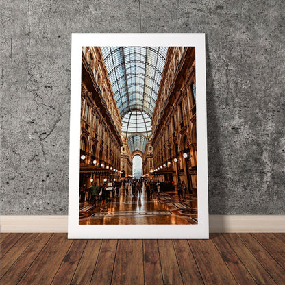 Wes Co Gallery Poster Galleria Vittorio Emanuele II 8 x 10" Home Goods - Nature  Art Print