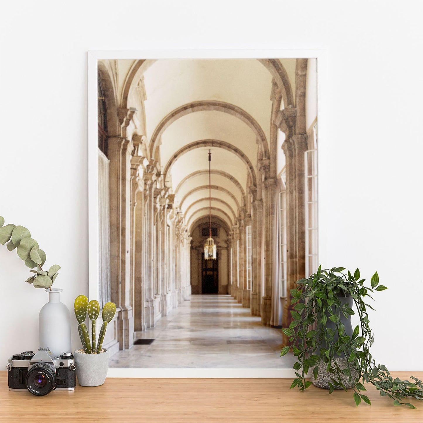 Wes Co Gallery Poster Majestic Corridor Arches 11 x 17" Home Goods - Nature  Art Print