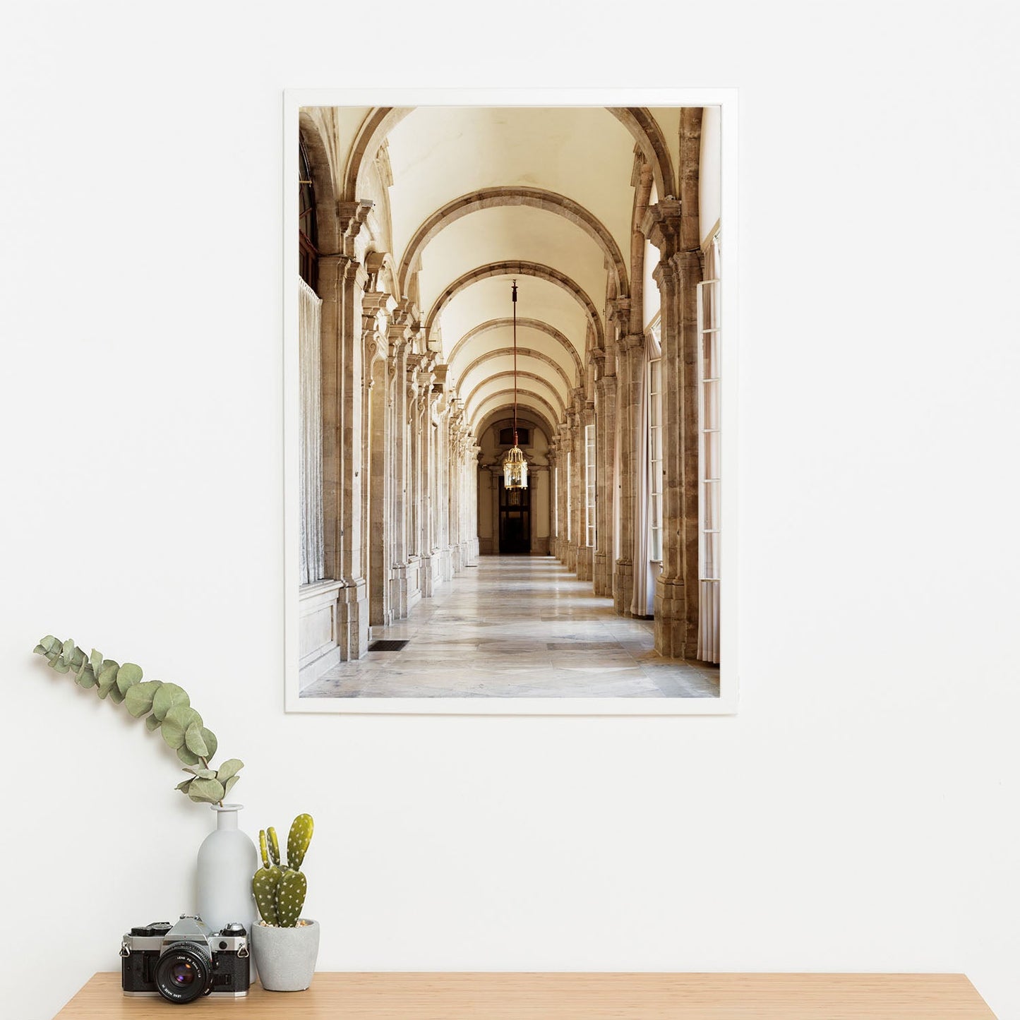 Wes Co Gallery Poster Majestic Corridor Arches 11 x 17" Home Goods - Nature  Art Print