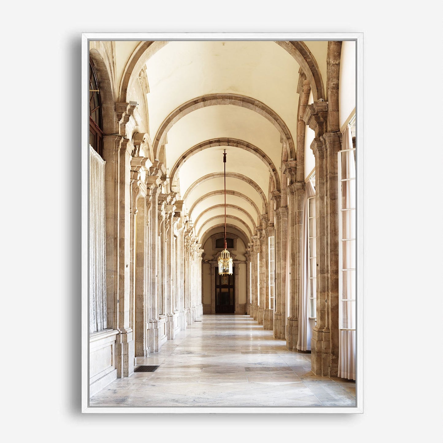 Wes Co Gallery Poster Majestic Corridor Arches 8 x 10" Home Goods - Nature  Art Print