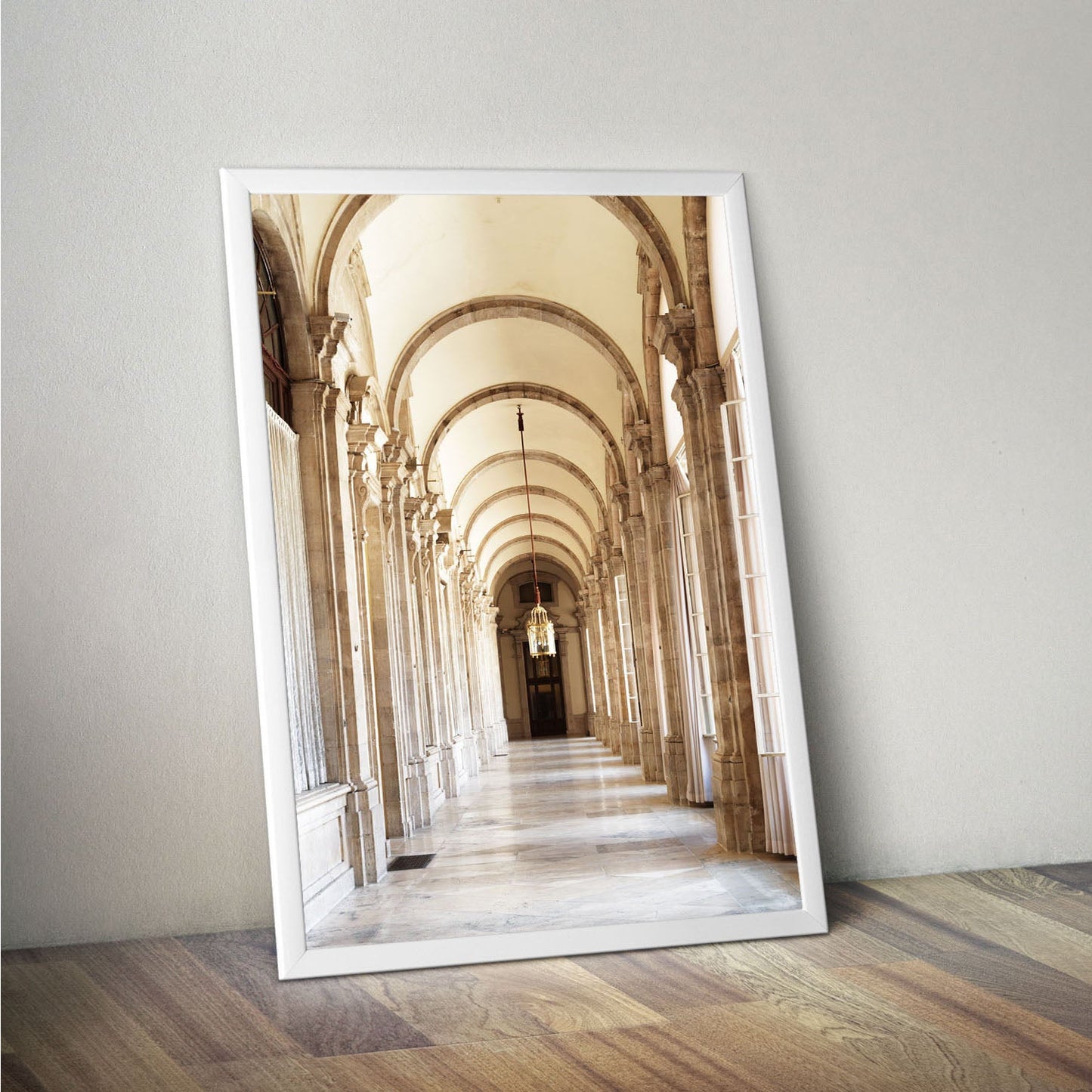 Wes Co Gallery Poster Majestic Corridor Arches 11 x 17" Home Goods - Nature  Art Print