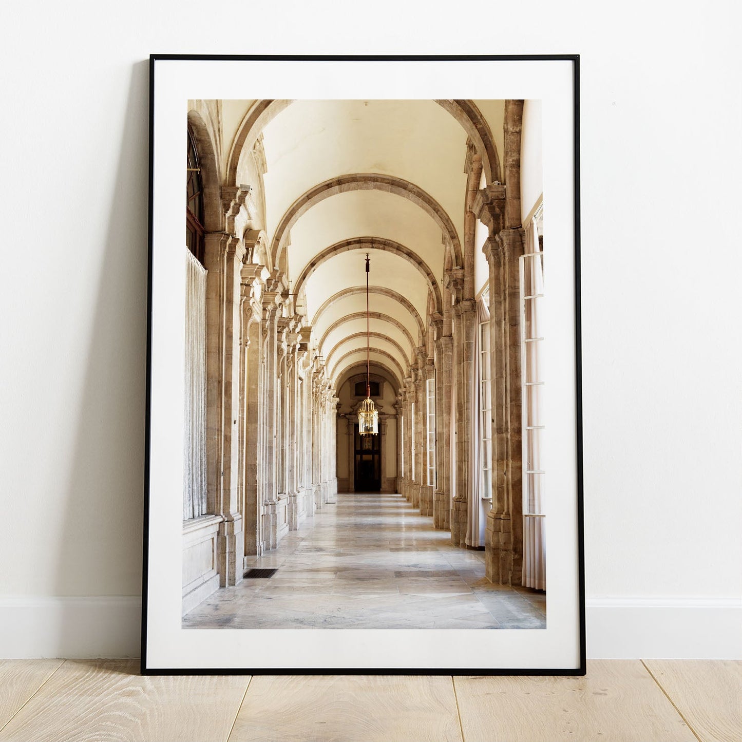 Wes Co Gallery Poster Majestic Corridor Arches 5 x 7" Home Goods - Nature  Art Print