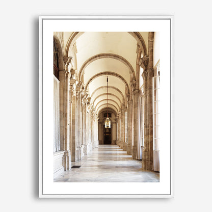 Wes Co Gallery Poster Majestic Corridor Arches 5 x 7" Home Goods - Nature  Art Print