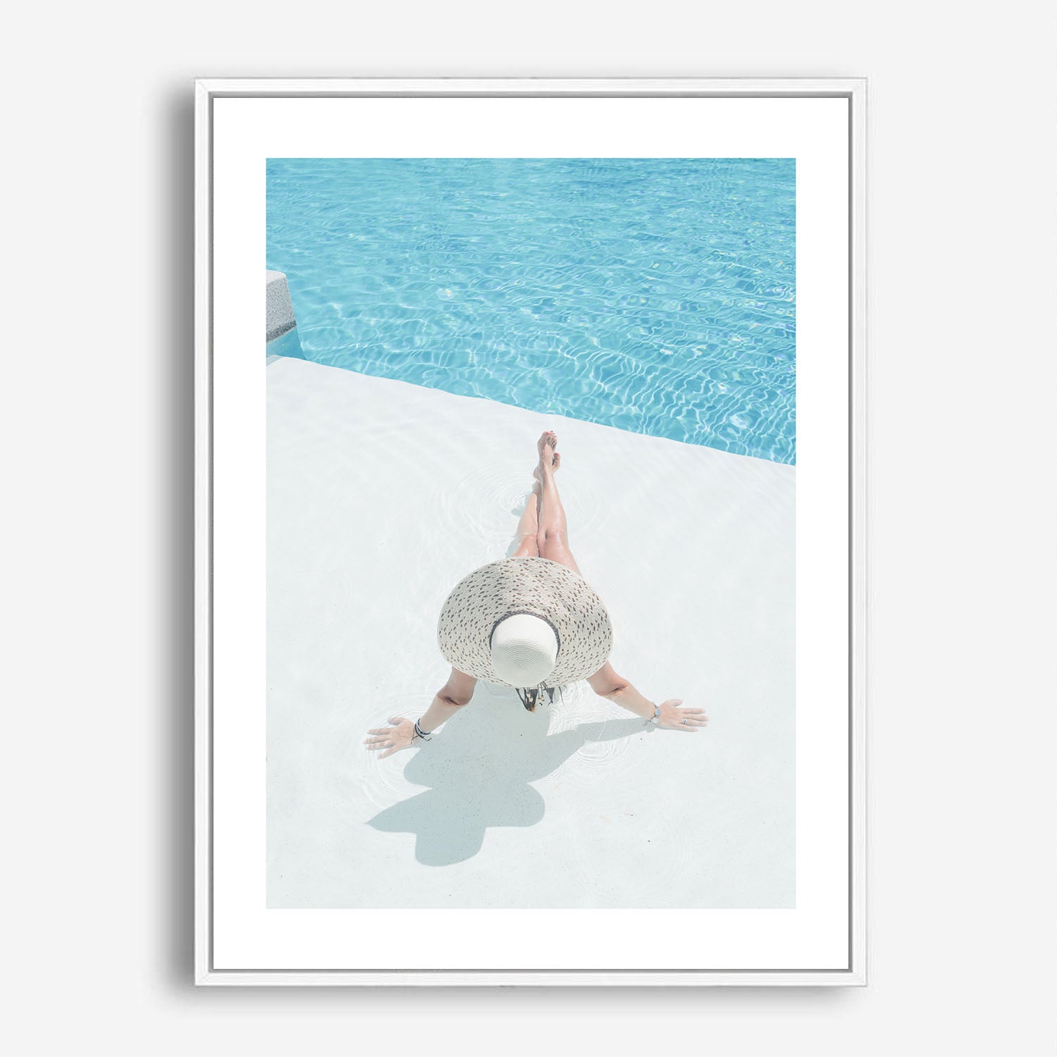 Wes Co Gallery Poster Pool Days 5 x 7" Home Goods - Nature  Art Print