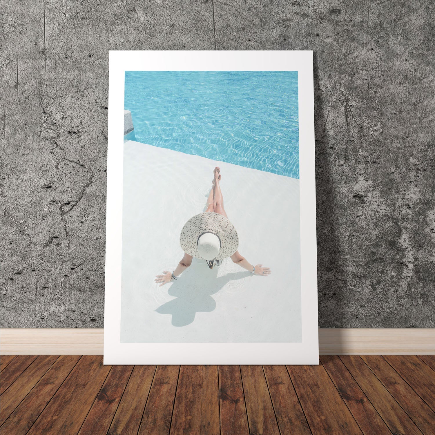 Wes Co Gallery Poster Pool Days 8 x 10" Home Goods - Nature  Art Print