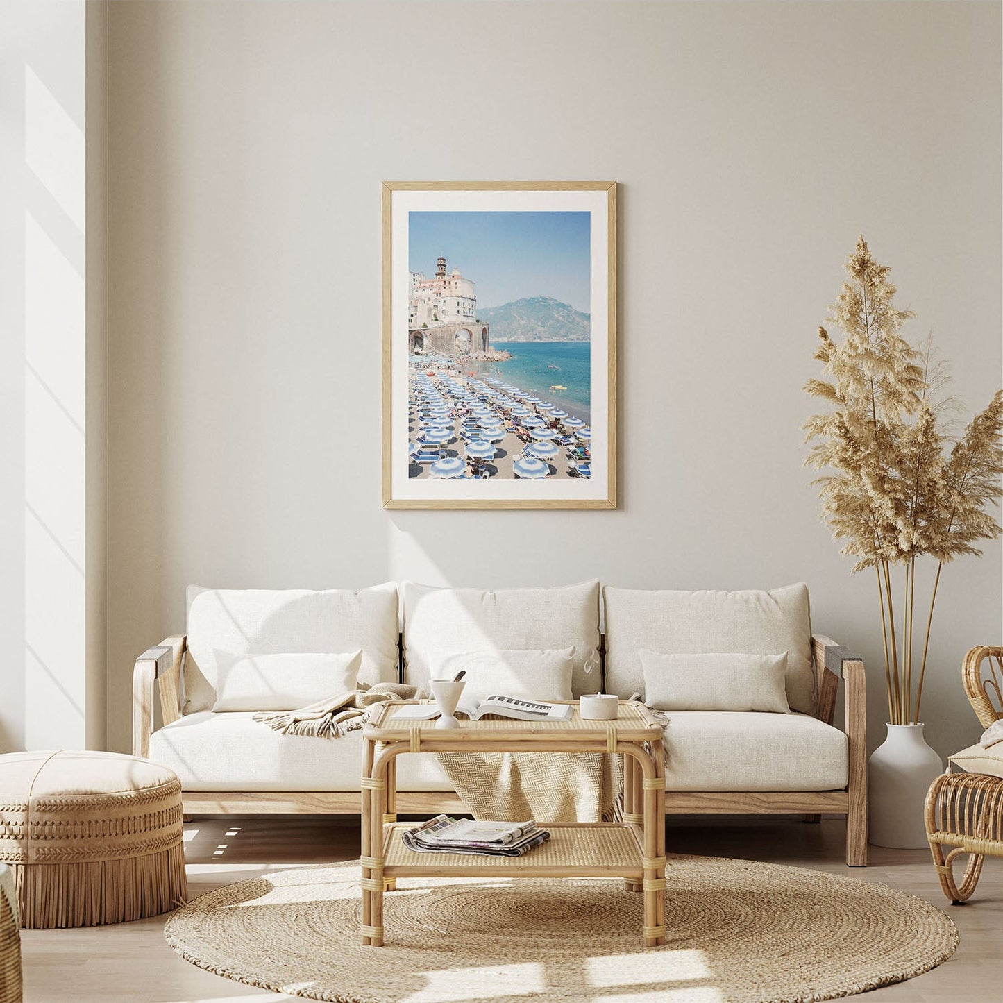 Wes Co Gallery Poster Sunlit Beachside Bliss 5 x 7" Home Goods - Nature  Art Print