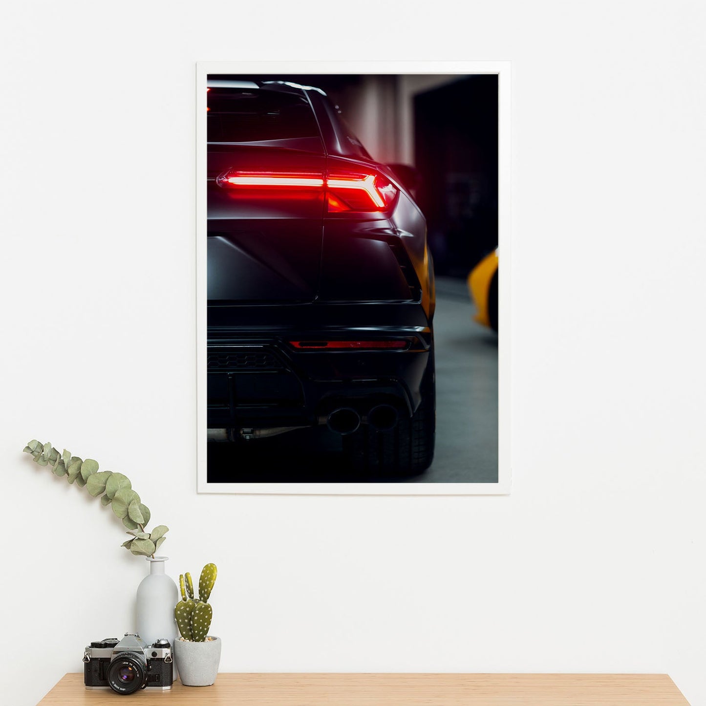 Wes Co Gallery Poster Black Urus Super Car 11 x 17" Home Goods - Nature  Art Print