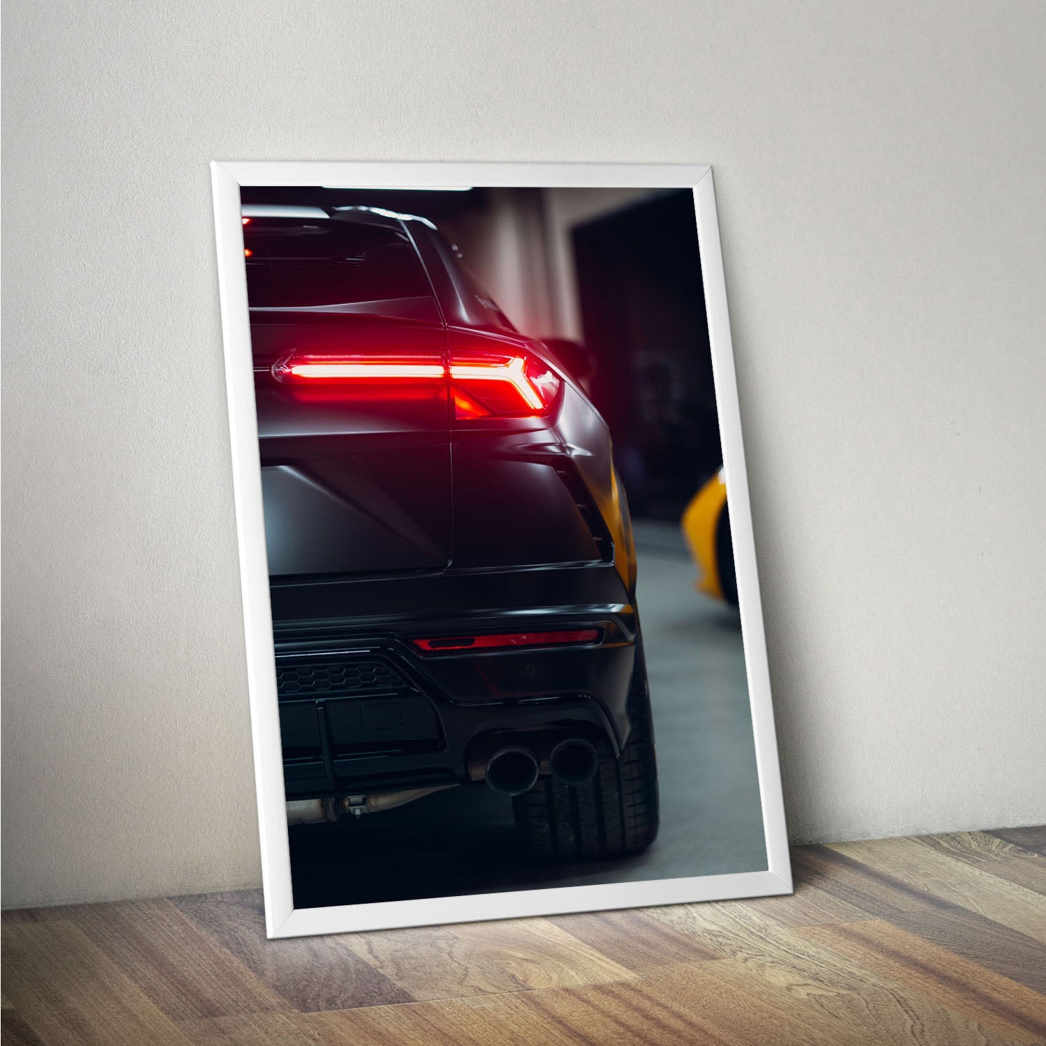 Wes Co Gallery Poster Black Urus Super Car 11 x 17" Home Goods - Nature  Art Print