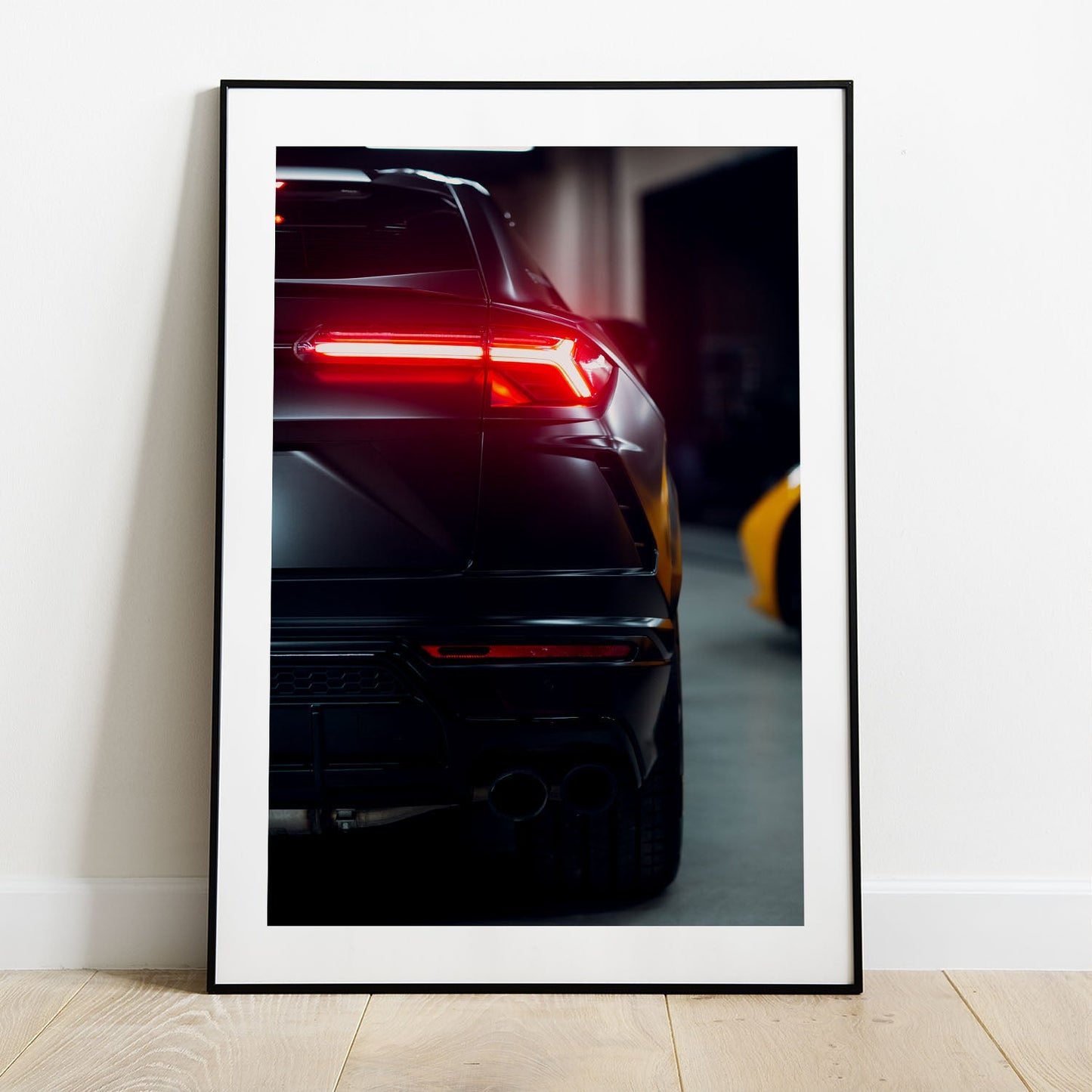 Wes Co Gallery Poster Black Urus Super Car 5 x 7" Home Goods - Nature  Art Print