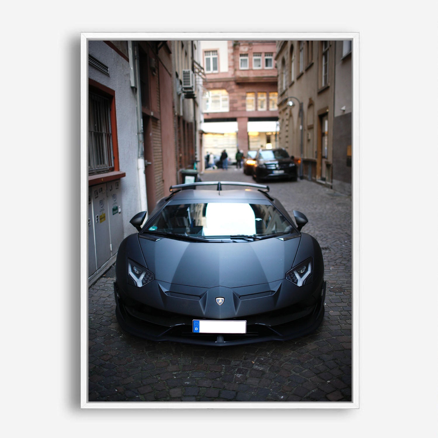 Wes Co Gallery Poster Luxury Lambo in the Alley 8 x 10" Home Goods - Cars  Art Print