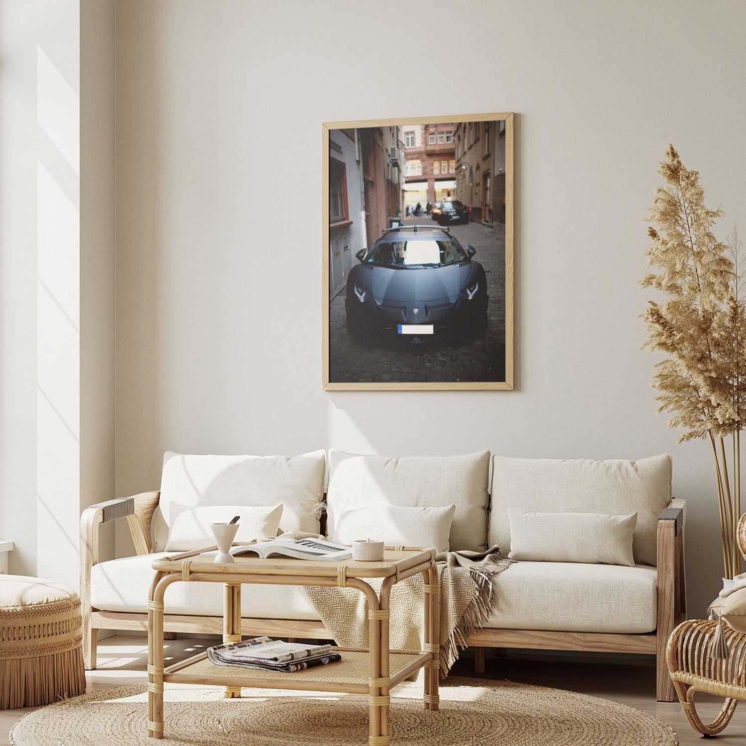 Wes Co Gallery Poster Luxury Lambo in the Alley 8 x 10" Home Goods - Cars  Art Print