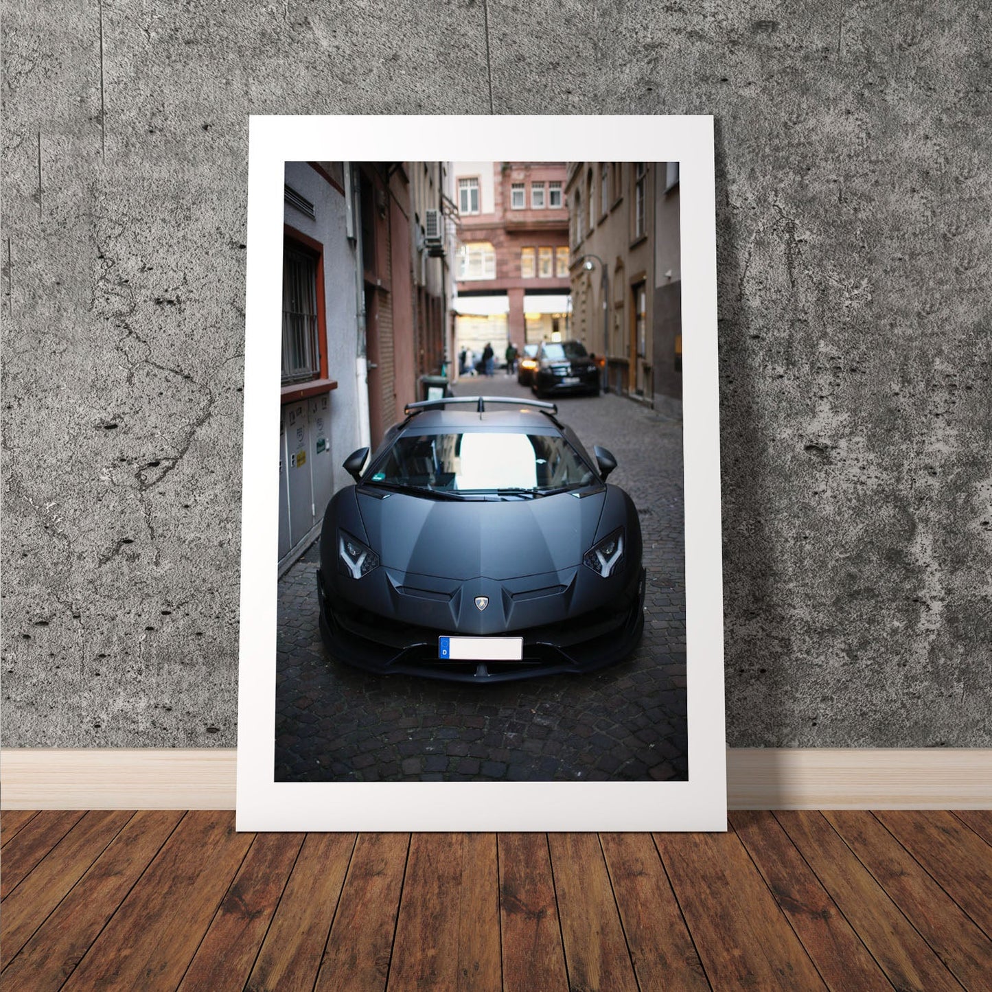 Wes Co Gallery Poster Luxury Lambo in the Alley 8 x 10" Home Goods - Cars  Art Print