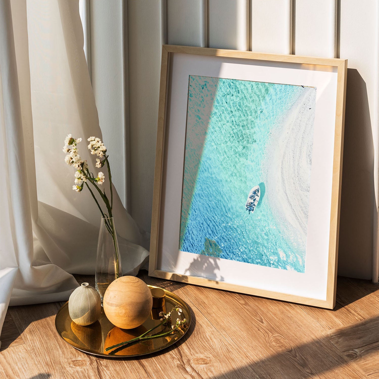 Wes Co Gallery Poster Aerial Serenity 5 x 7" Home Goods - Nature  Art Print