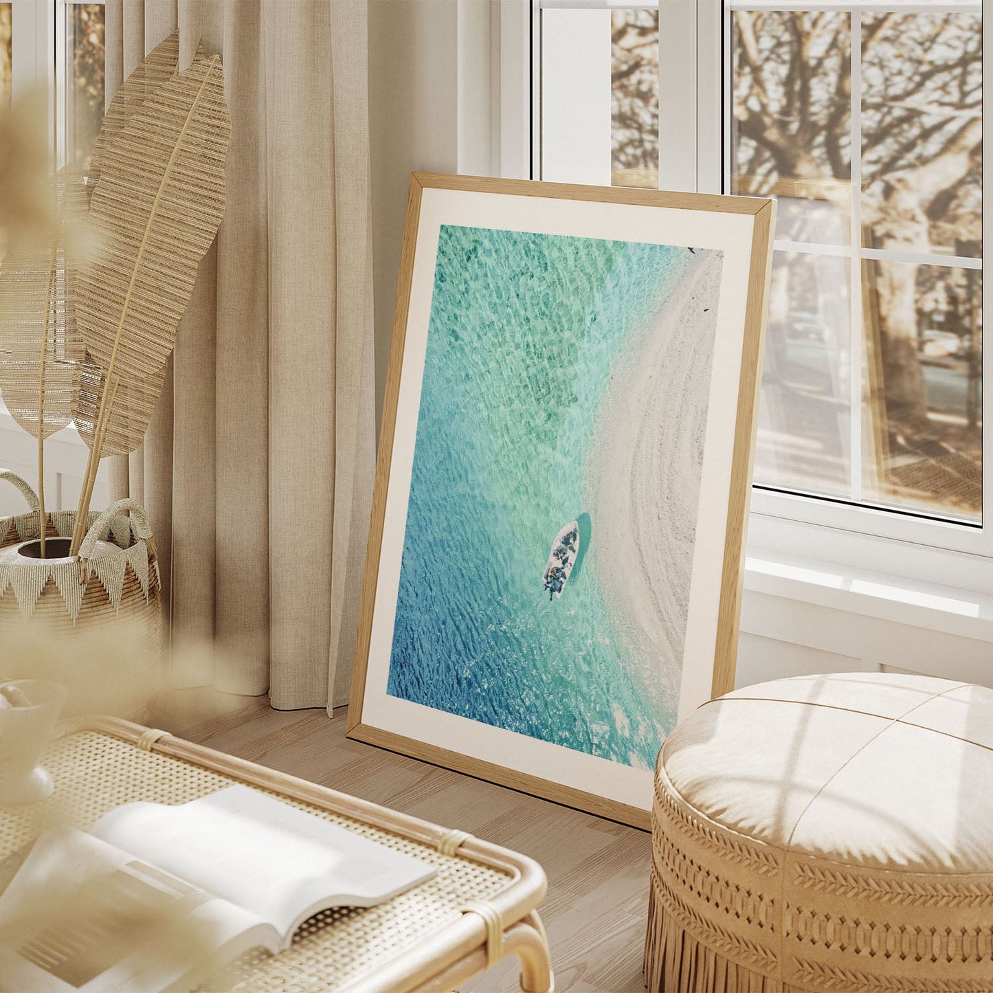 Wes Co Gallery Poster Aerial Serenity 8 x 10" Home Goods - Nature  Art Print