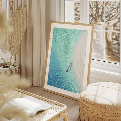 Wes Co Gallery Poster Aerial Serenity 8 x 10" Home Goods - Nature  Art Print