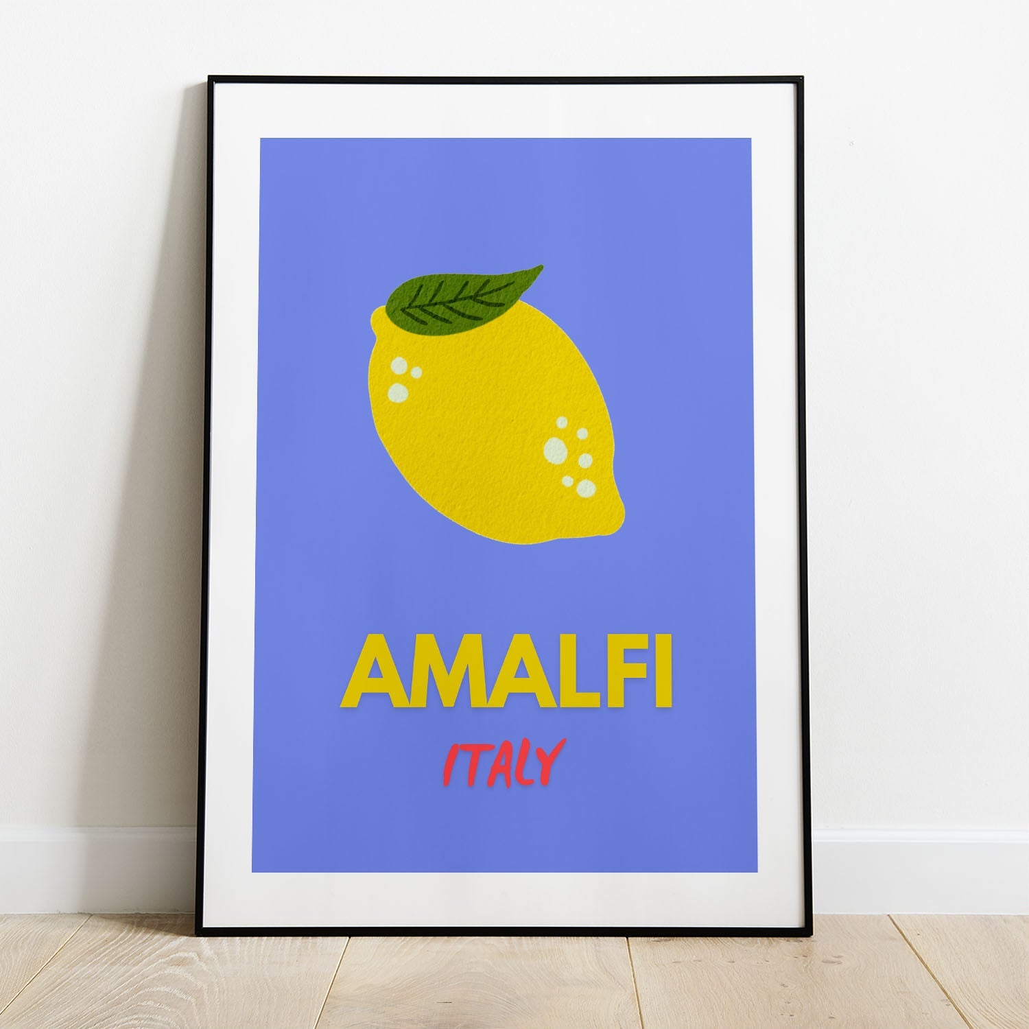 Wes Co Gallery Poster Amalfi Italy 8 x 10" Home Goods - Illustrations White border only Art Print