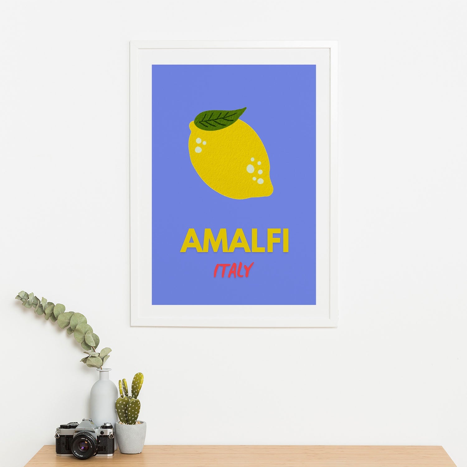 Wes Co Gallery Poster Amalfi Italy 16 x 20" Home Goods - Illustrations White border only Art Print