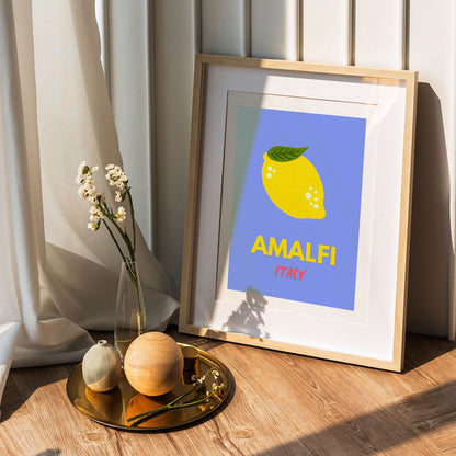 Wes Co Gallery Poster Amalfi Italy 5 x 7" Home Goods - Illustrations White border only Art Print