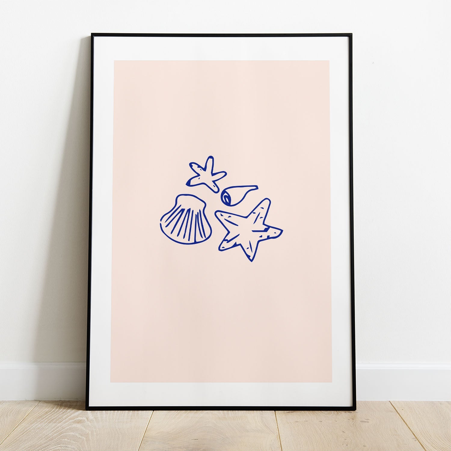 Wes Co Gallery Poster By The Sea 8 x 10" Home Goods - Illustrations White border only Art Print