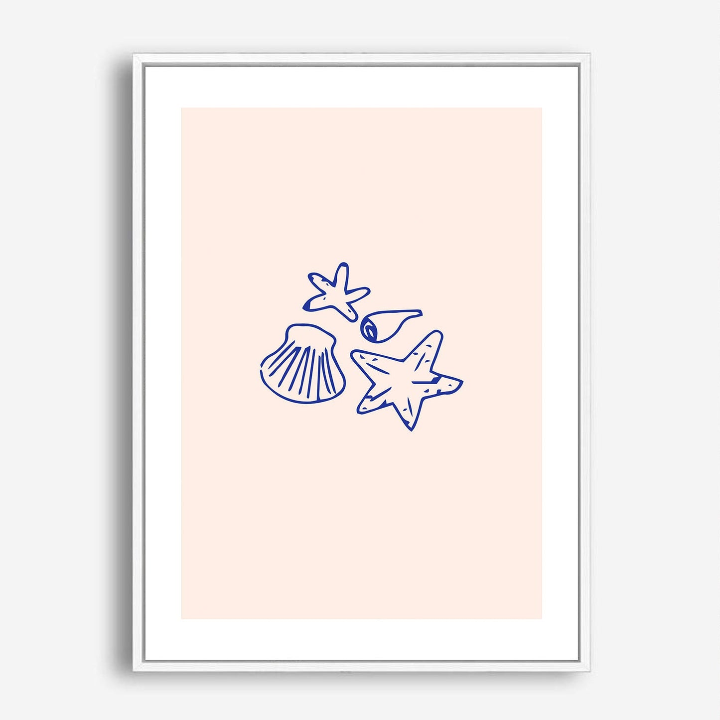 Wes Co Gallery Poster By The Sea 5 x 7" Home Goods - Illustrations White border only Art Print