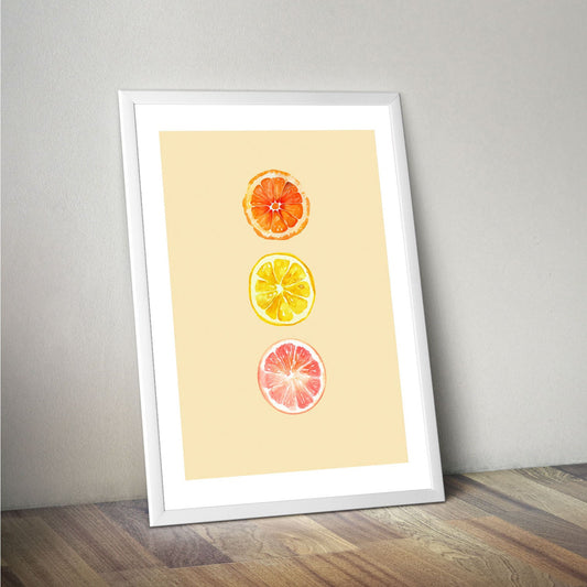 Wes Co Gallery Poster Citron 5 x 7" Home Goods - Illustrations White border only Art Print