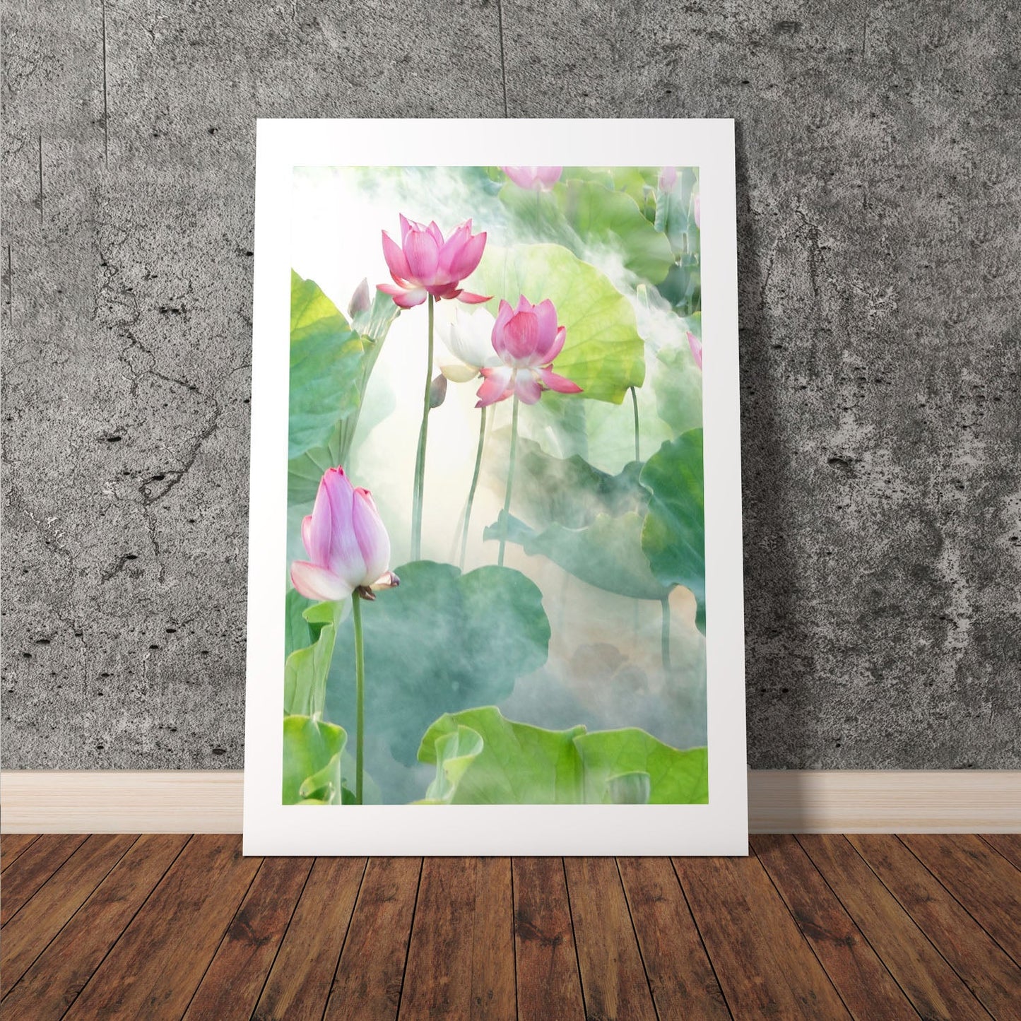 Wes Co Gallery Poster Water Lily 11 x 17" Home Goods - Illustrations White border only Art Print