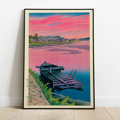 Wes Co Gallery Poster Akita Tsuchizaki by Kawase Hasui 8 x 10" Home Goods - Artist Edge to edge Art Print