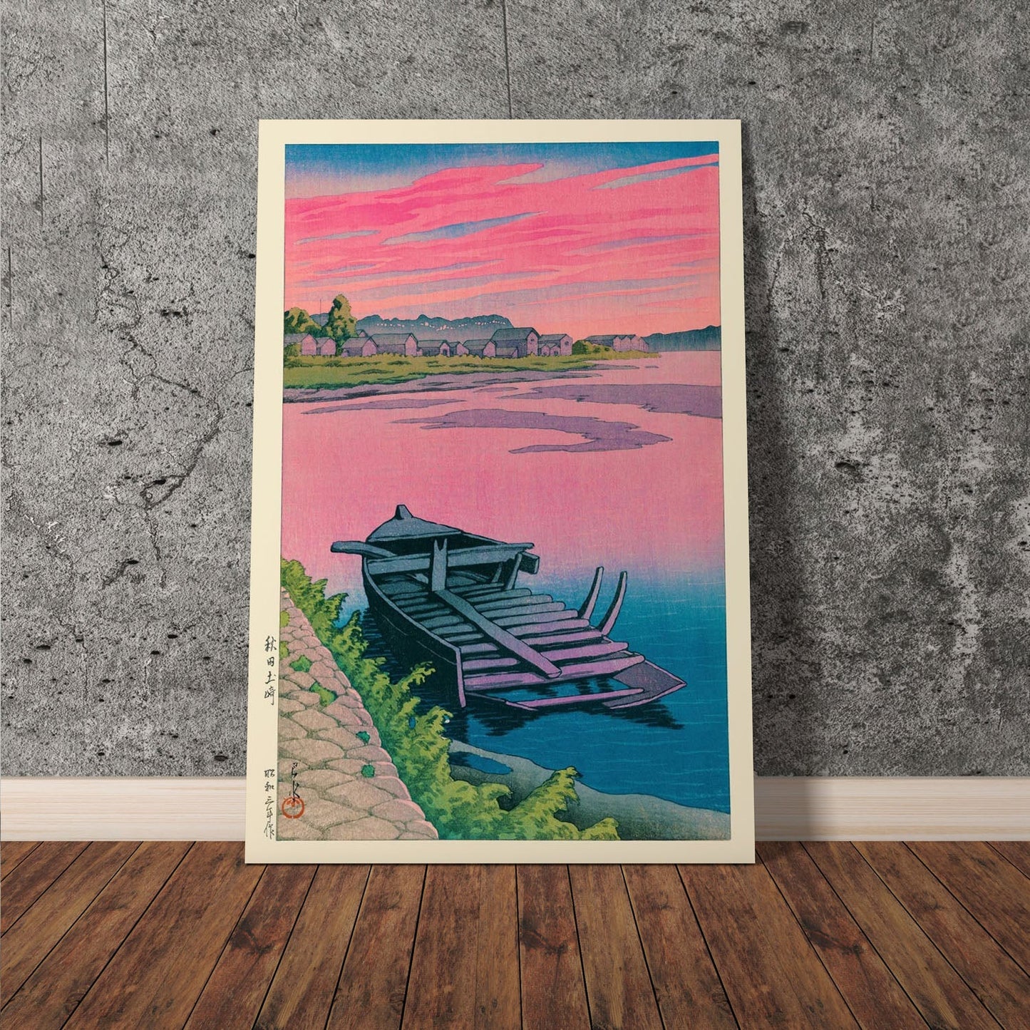 Wes Co Gallery Poster Akita Tsuchizaki by Kawase Hasui 11 x 17" Home Goods - Artist Edge to edge Art Print