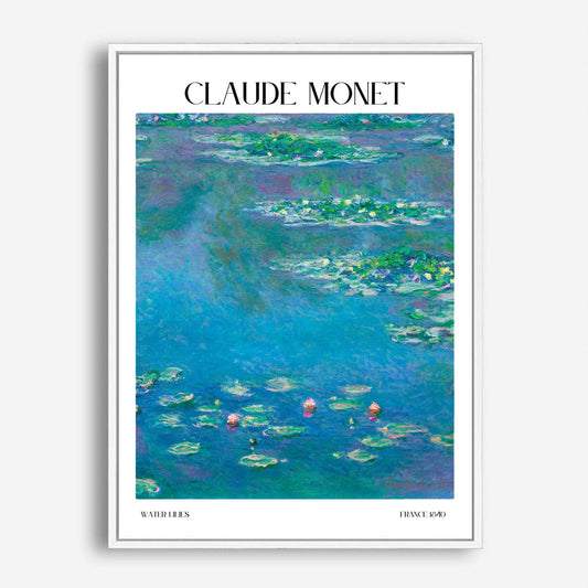 Wes Co Gallery Poster Water Lilies by Claude Monet 5 x 7" Home Goods - Artist Edge to edge Art Print