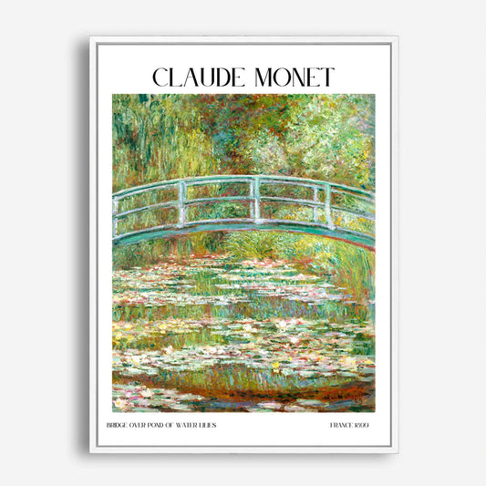 Wes Co Gallery Poster Bridge Over A Pond Of Water Lilies by Claude Monet 5 x 7" Home Goods - Artist Edge to edge Art Print