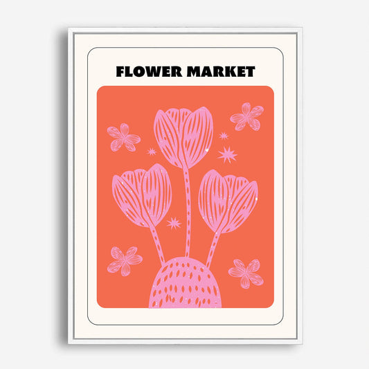 Wes Co Gallery Poster Flower Market 5 x 7" Home Goods - Illustrations Edge to edge Art Print