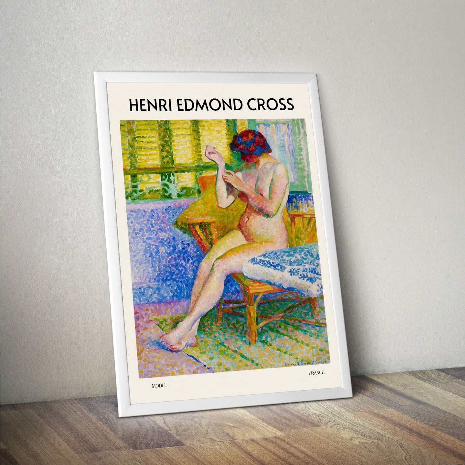 Wes Co Gallery Poster Model by Henri-Edmond Cross 16 x 20" Home Goods - Artist Edge to edge Art Print