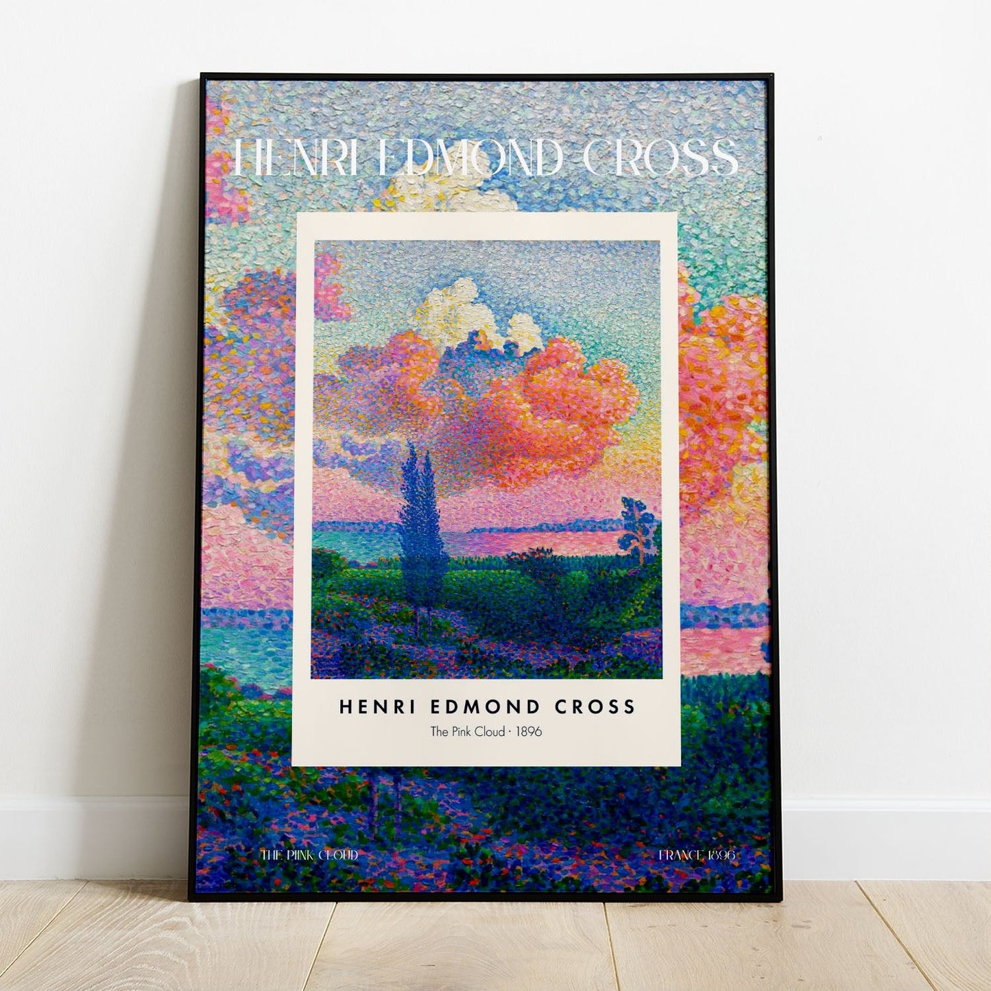 Wes Co Gallery Poster The Pink Cloud Profile by Henri-Edmond Cross 8 x 10" Home Goods - Artist Edge to edge Art Print