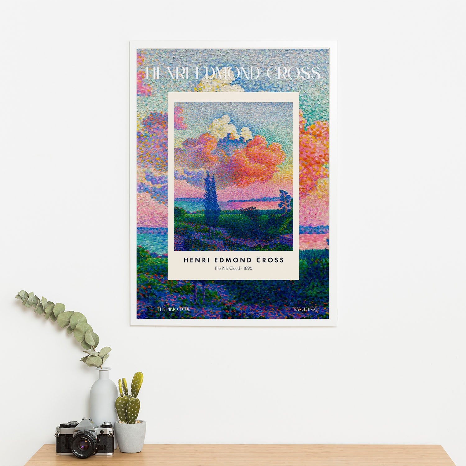 Wes Co Gallery Poster The Pink Cloud Profile by Henri-Edmond Cross 16 x 20" Home Goods - Artist Edge to edge Art Print