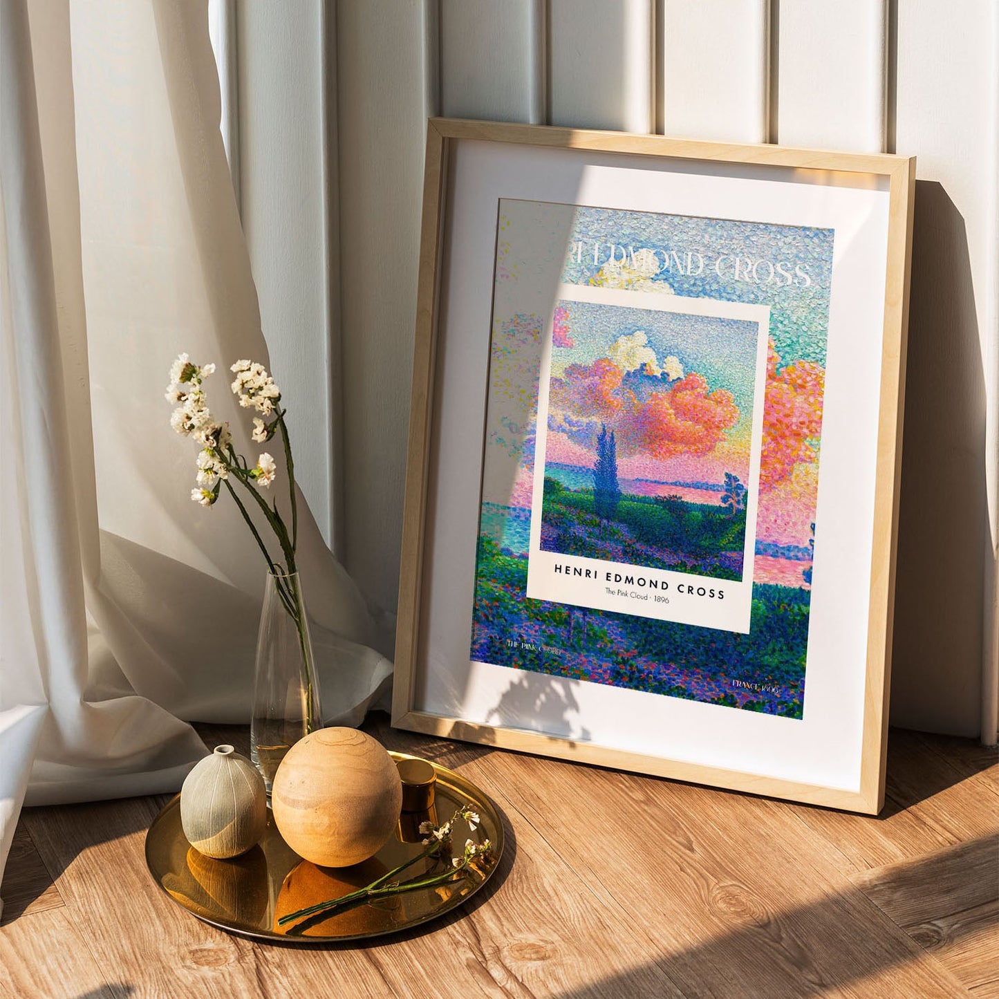 Wes Co Gallery Poster The Pink Cloud Profile by Henri-Edmond Cross 5 x 7" Home Goods - Artist Edge to edge Art Print