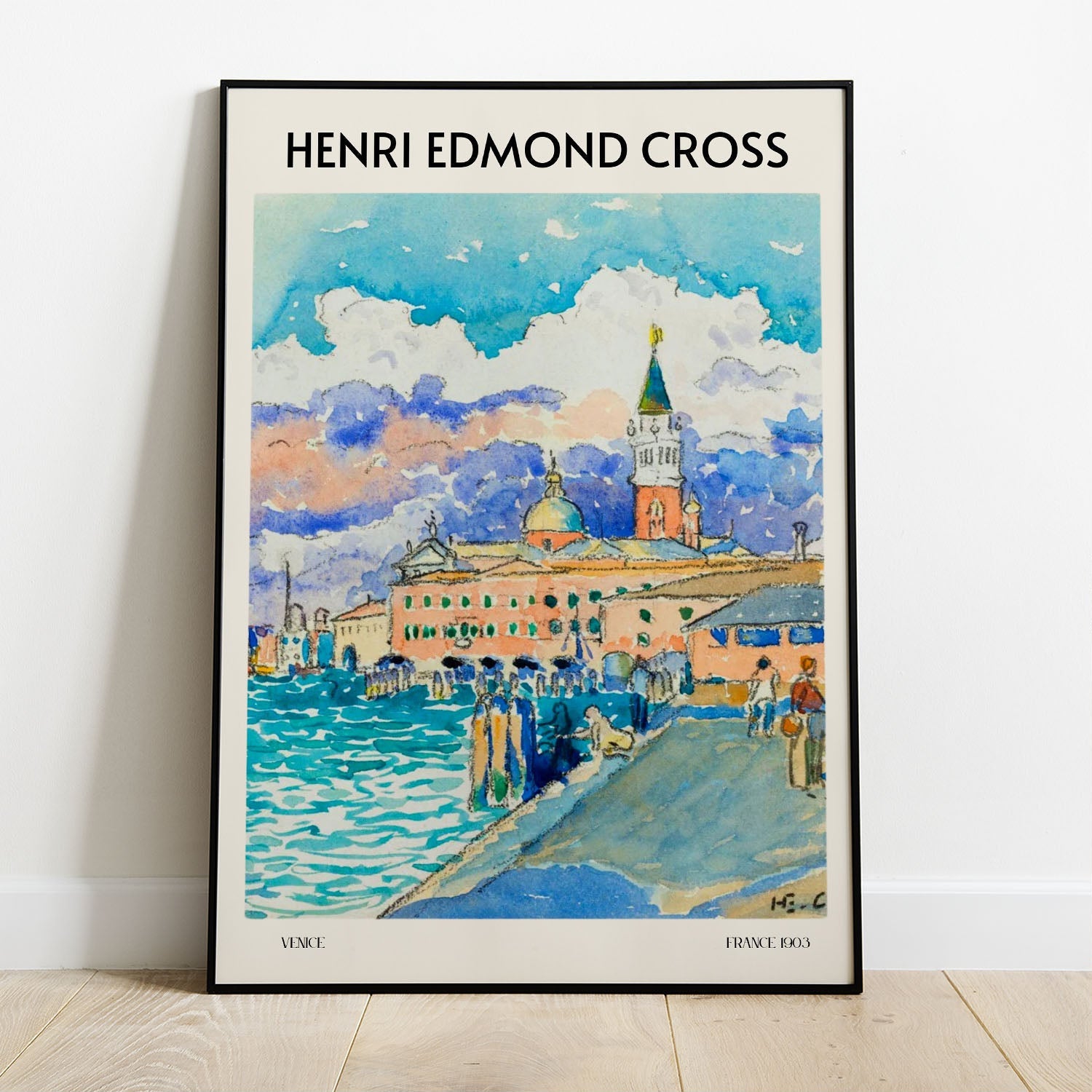 Wes Co Gallery Poster Venice by Henri-Edmond Cross 8 x 10" Home Goods - Artist Edge to edge Art Print