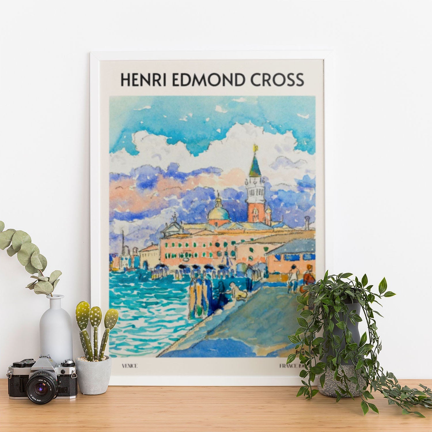 Wes Co Gallery Poster Venice by Henri-Edmond Cross 12 x 16" Home Goods - Artist Edge to edge Art Print