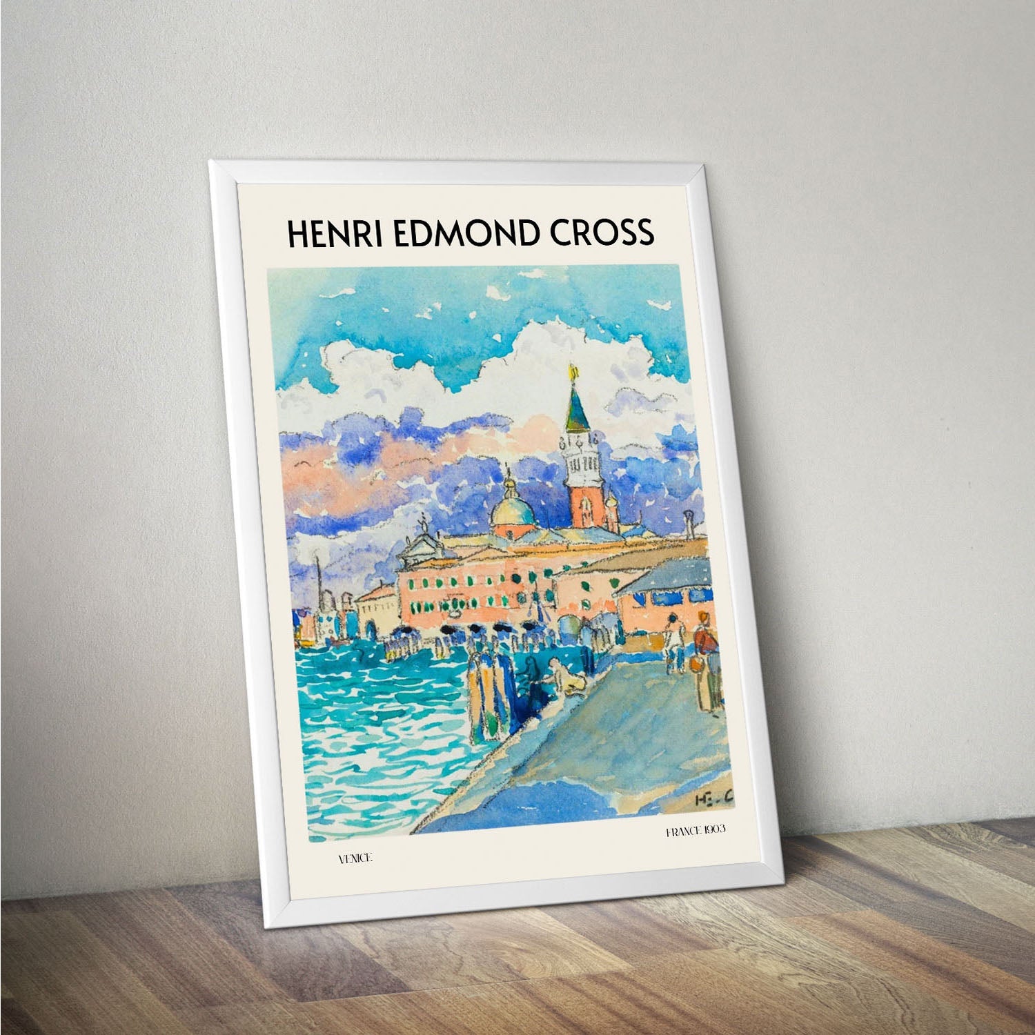 Wes Co Gallery Poster Venice by Henri-Edmond Cross 16 x 20" Home Goods - Artist Edge to edge Art Print