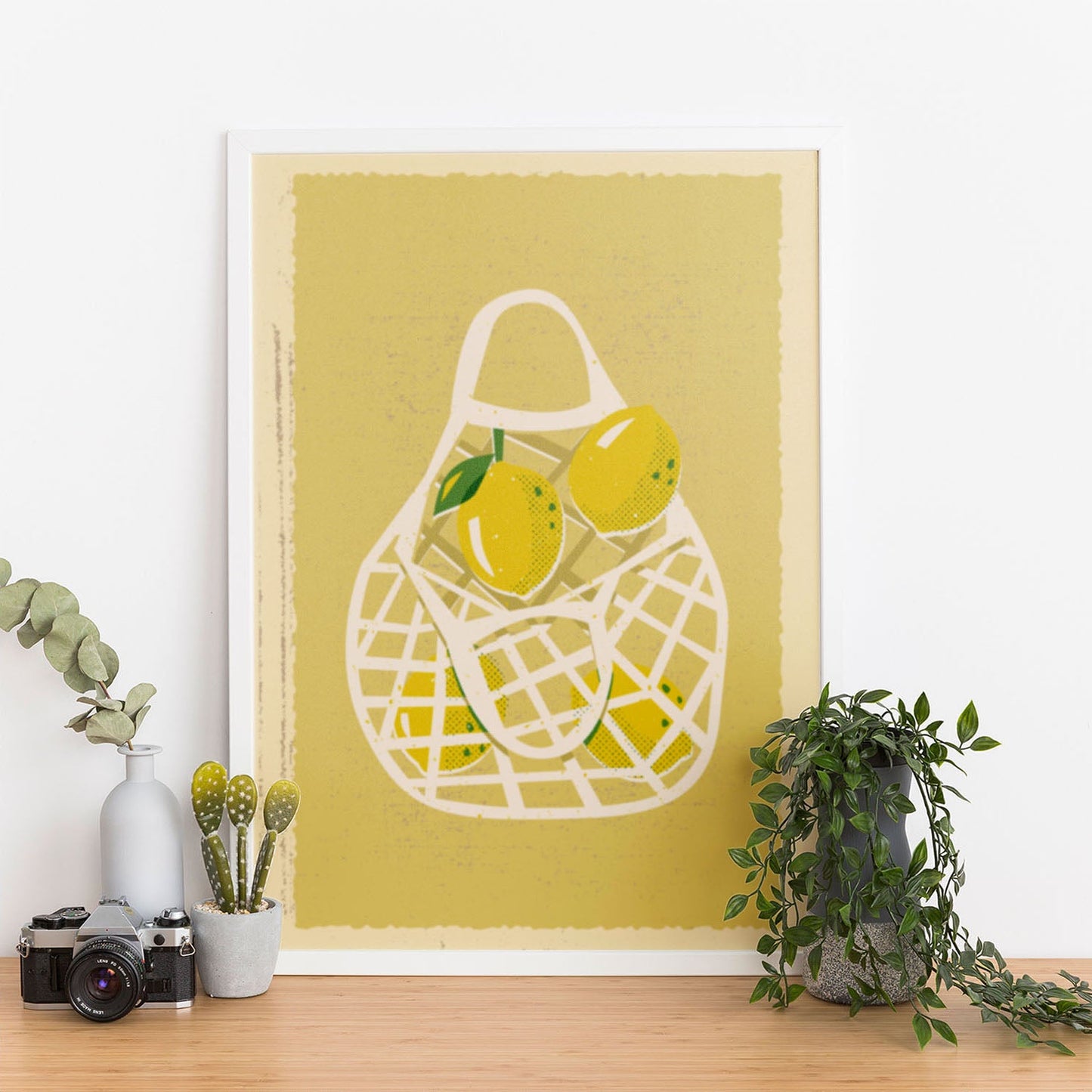 Wes Co Gallery Poster Lemon Basket 12 x 16" Home Goods - Illustrations Edge to edge Art Print